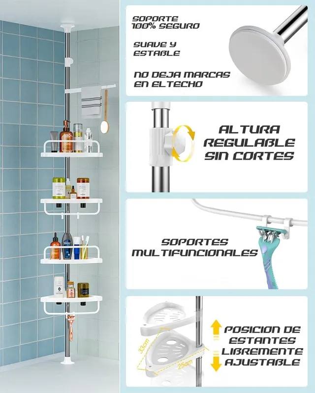 Organizador de baño Esquinero