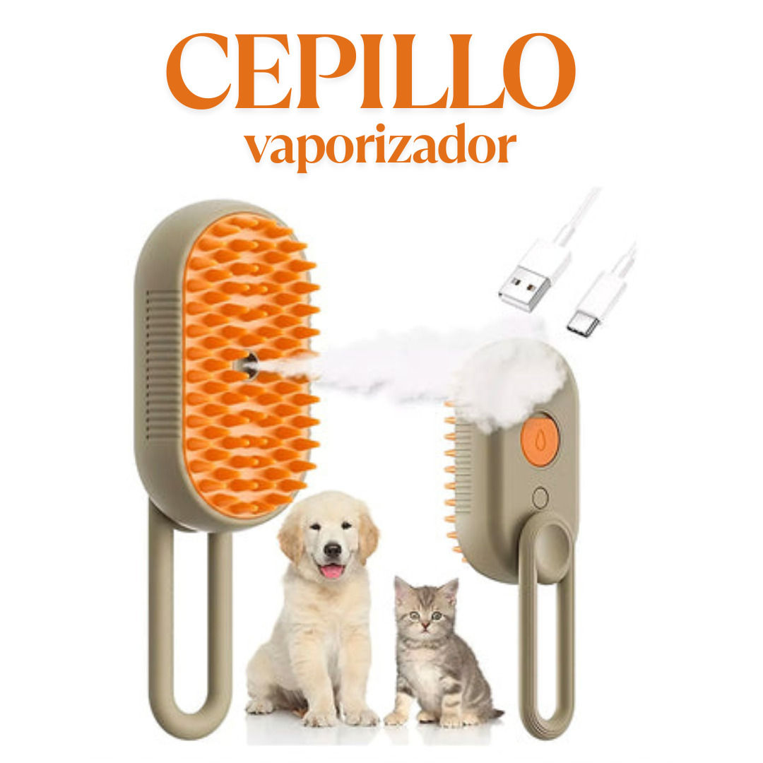 CEPILLO VAPORIZADOR PARA MASCOTAS
