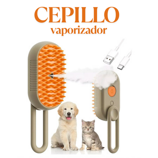 CEPILLO VAPORIZADOR PARA MASCOTAS